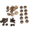 10Pcs 15mm Metal Press Stud Snap Button Fastener Clothes Accessories #1