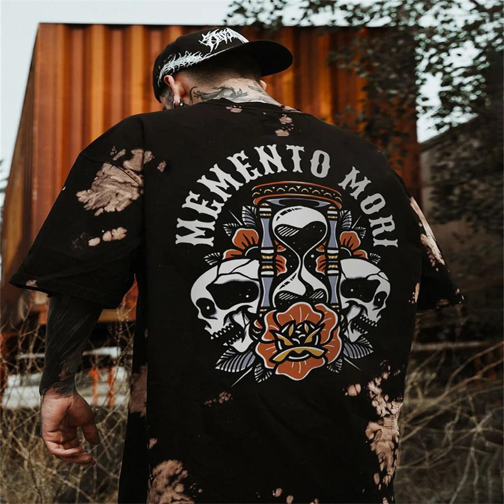 Letní Vtipné Kostra Smrtka 3D Potisk Trička Streetwear Pánské Hororová Móda Harajuku Ležérní Nadměrné Tričko Topy Oblečení