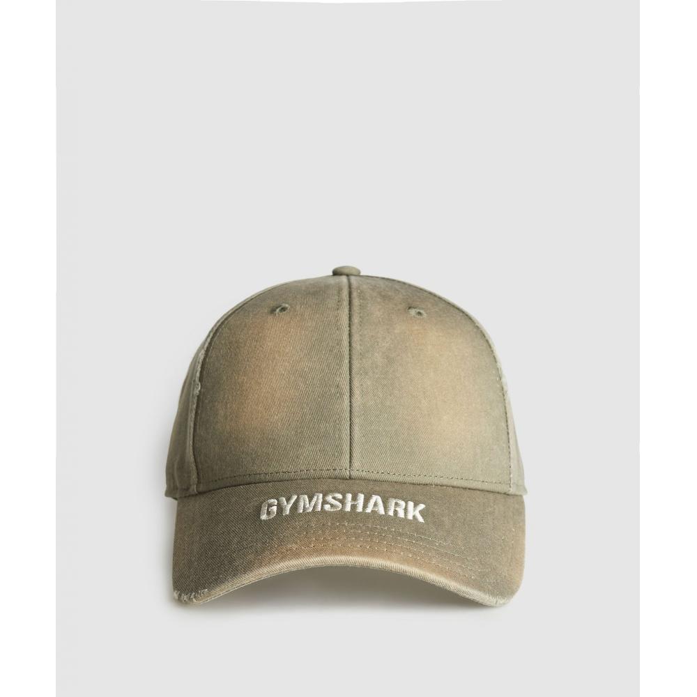 

GYMSHARK Мытая основа кепки, зеленая I3A4E ECH1