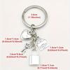 1pc Fashionable Iron Alloy Keychain with Heart, House, And Key Charms Classic Keyring for Bags Pendant Accessory Ideal Valentine'S Day Gift