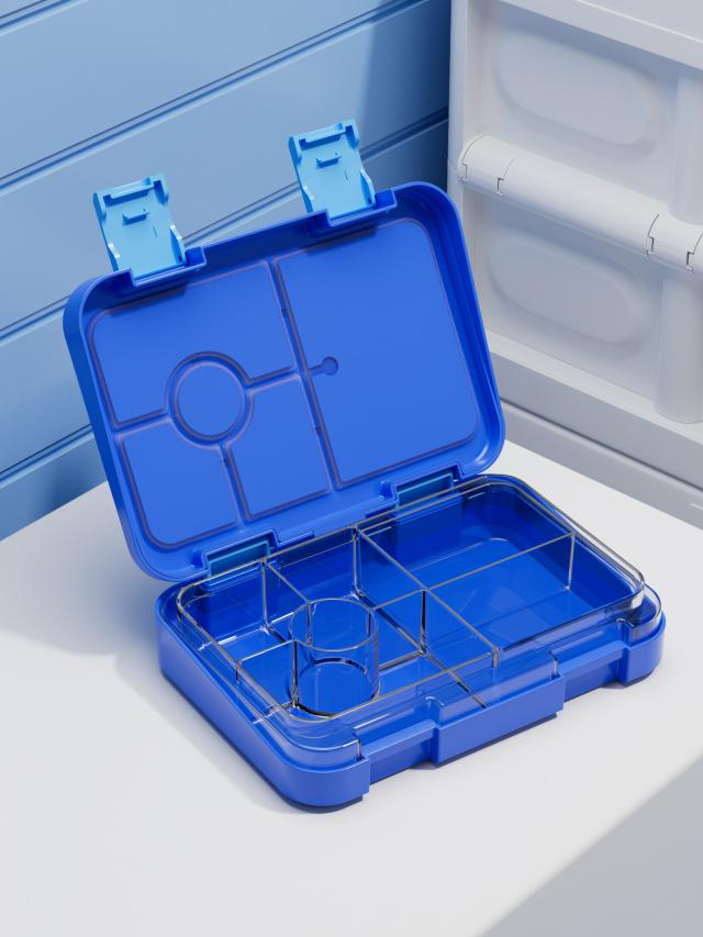 1100ml Kreslený potisk Obědový box Vhodný do mikrovlnné trouby Bento box Halloween Mezipatro Nepropustný Úložný box Hermetické nádoby Studenti