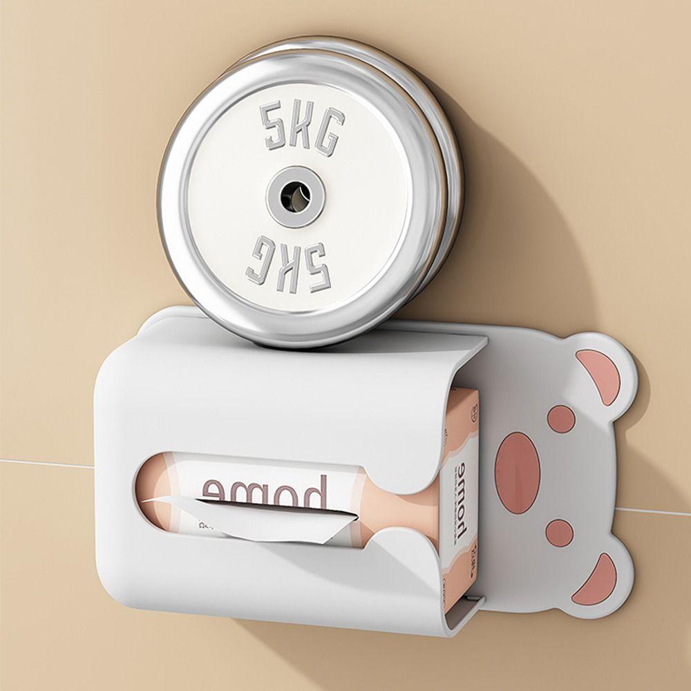 1pcs Creative Space-saving Multifunctional Mask Storage Box Wall Mounted Tissue Box Adhesive Tissue