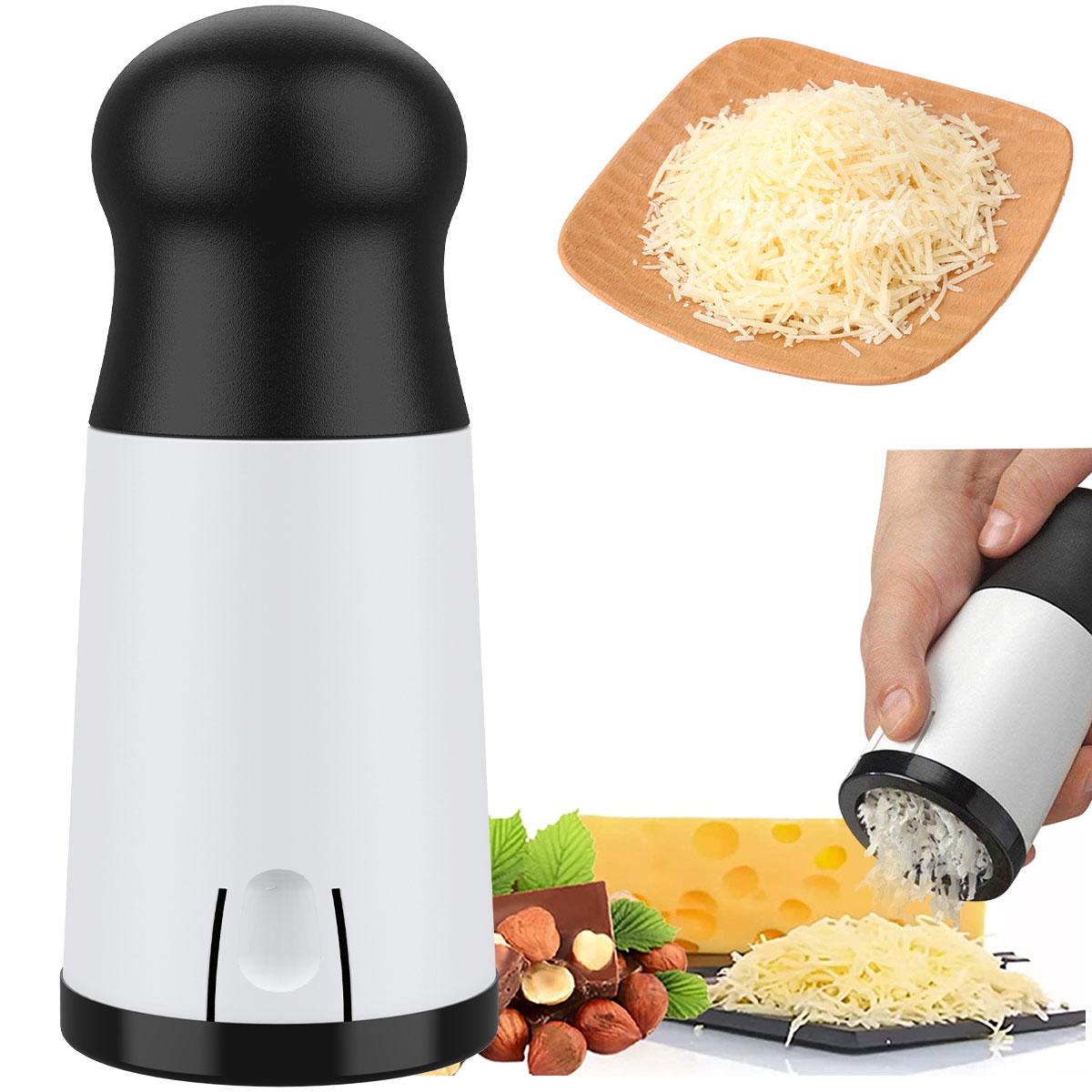 Cheese Grater Handheld Cheese Slicer Mill Stainless Steel Cheese Shredder Premium Kitchen Butter Food Mill 2 Pattern Blade белый
