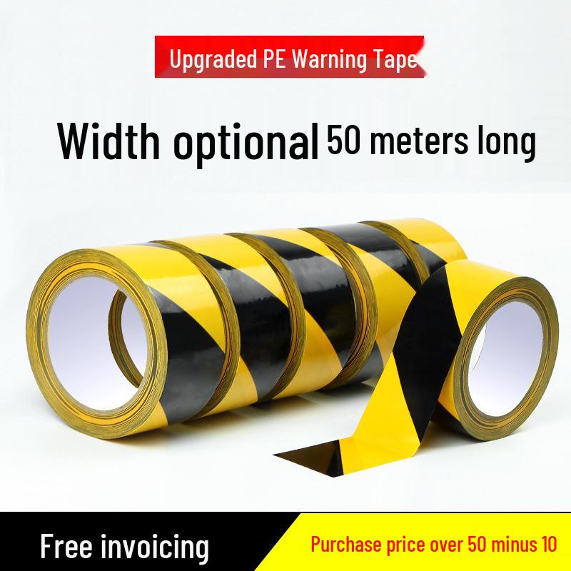 Yellow and Black Zebra Line Floor Marking Tape for Workshop Safety