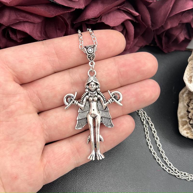 Lilith Pendant Necklace Demon Sigil Luciferian Satanic Amulet Talisman 18 Inch Chain Occult Jewelry