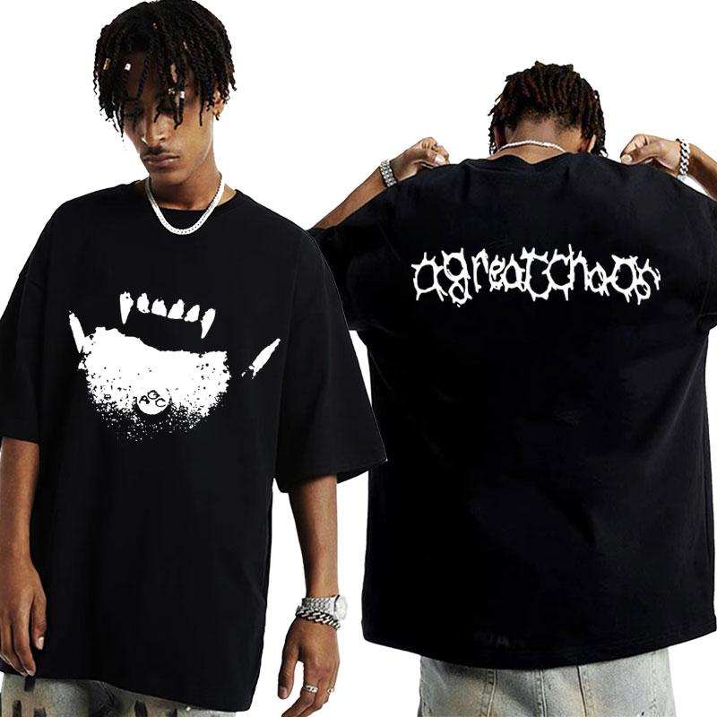 

Ken Carson AGC Actual Hate Teen X Vamp Футболка A Great Chaos Принт Opium Футболка для мужчин 100% хлопок Оверсайз Футболка Уличная одежда 4XL