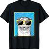 Otter Portrait Pop Art Animal with Sunglasses T-Shirt