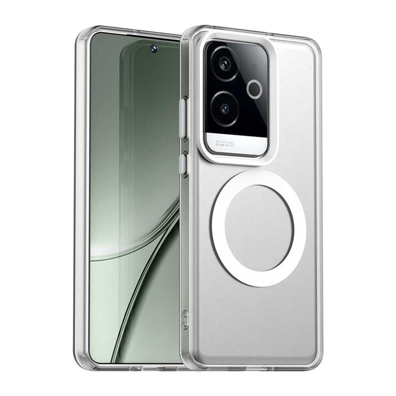 Transparent Case For Realme GT 6 China Case Realme GT6 Magnetic Adsorption Wireless Charge Back Cover For Realme GT 6 China Case