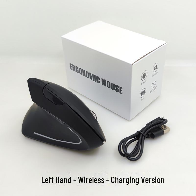 Dual-Mode Bluetooth 5.0 Wireless & 2.4G Charging Vertical Mouse