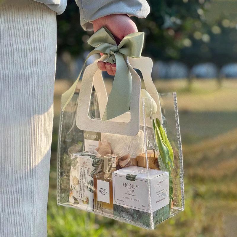 Transparent PVC Wedding Candy Laser Gift Bag