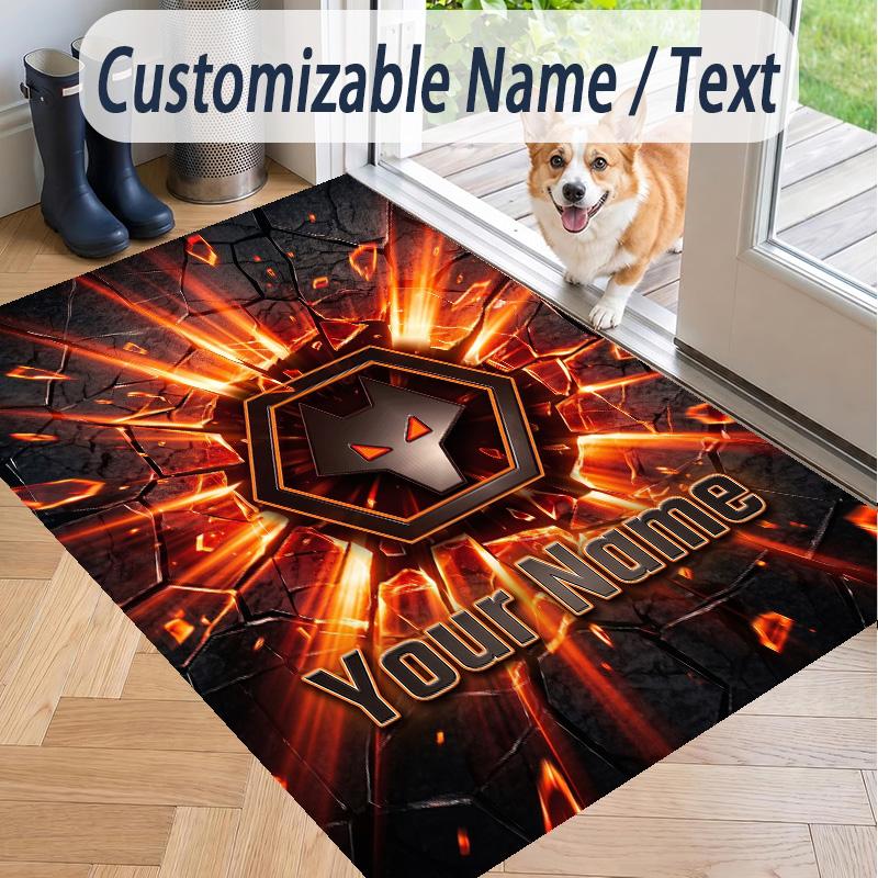 Custom Text Printed Rug Wolverhampton Wanderers Football Non Slip Floor Carpet For Home Room Decor
