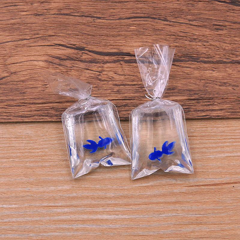 1Pcs 24*53MM DIY Transparent Resin Simulation Goldfish Pendant Jewelry