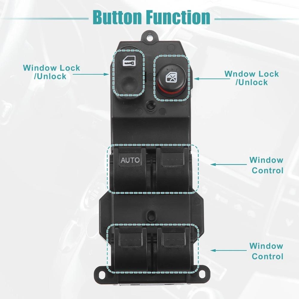 DIY Replacement Power Window Switch Left Front Door Switch Direct Replacement Easy Installation Plastic Construction China Mainland