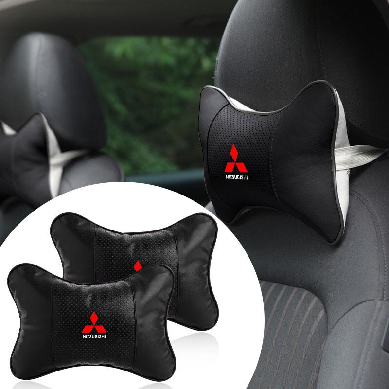 Car Seat Headrest Pillow Neck Support Protector Cushion Car Accessories For Mitsubishi Outlander I200 Pajero Eclipse ASX Lancer