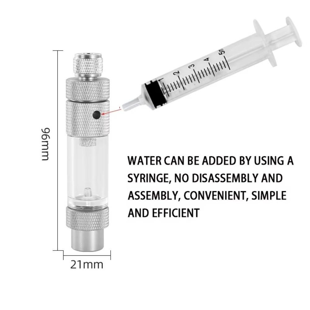 Built-in Check Valve CO2 Bubble Counter Double Head Aluminium Construction CO2 Generator Regulator Easy Installation Single Head