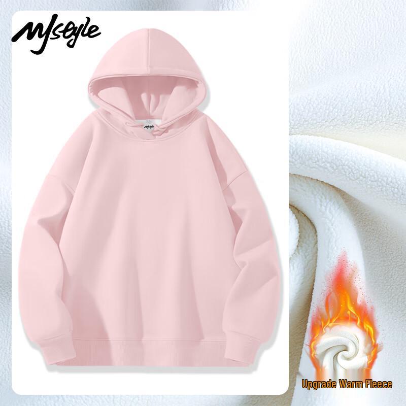 MJ STYLE Women's Drawstring Hooded Fleece Sweatshirt