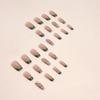 Short ballet French pearl summer lemon manicure diamond fake nails summer sweet girl wearing nail nails