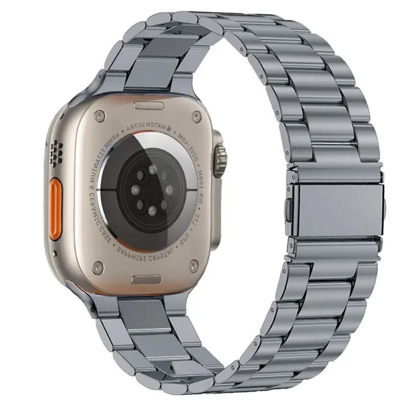 Stainless Steel Strap for Apple Watch Ultra 2 49mm Band 44mm 42mm 46mm 41mm 45mm 44 Mm Bracelet IWatch Series 10 9 8 7 SE 6 5 4