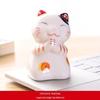 Ceramic Lucky Cat Ornament - Small/Medium Size for Home, Car, or Living Room Decoration - Cute Pet Gift