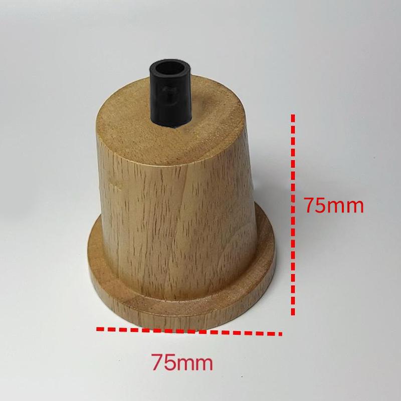 E27 Socket Wooden Lamp Holder Support Decorative Chandelier Bulb Adapter Modern Ceiling Light for Kitchen Office