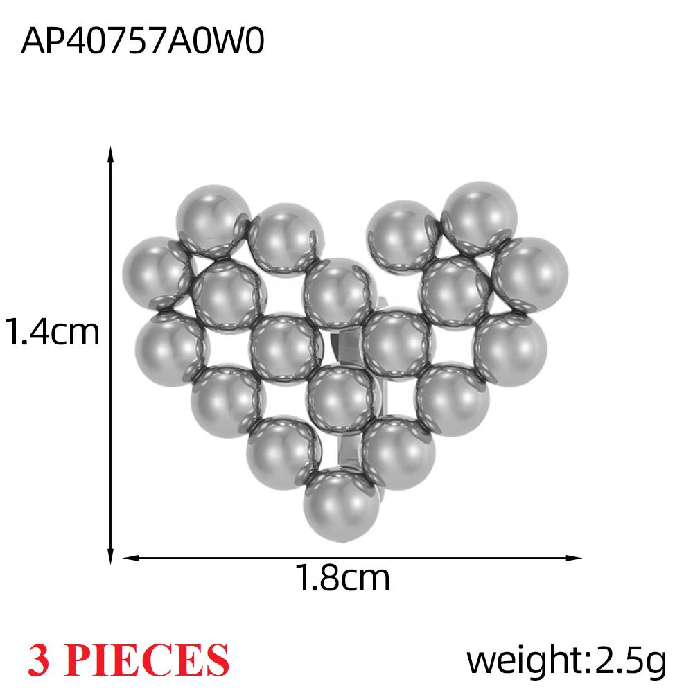 3PCS/LOT CARLIDANA Gold Plated Stainless Steel Charms Bow Knot Star Cross Butterfly Rose Heart Pendants DIY Jewelry
