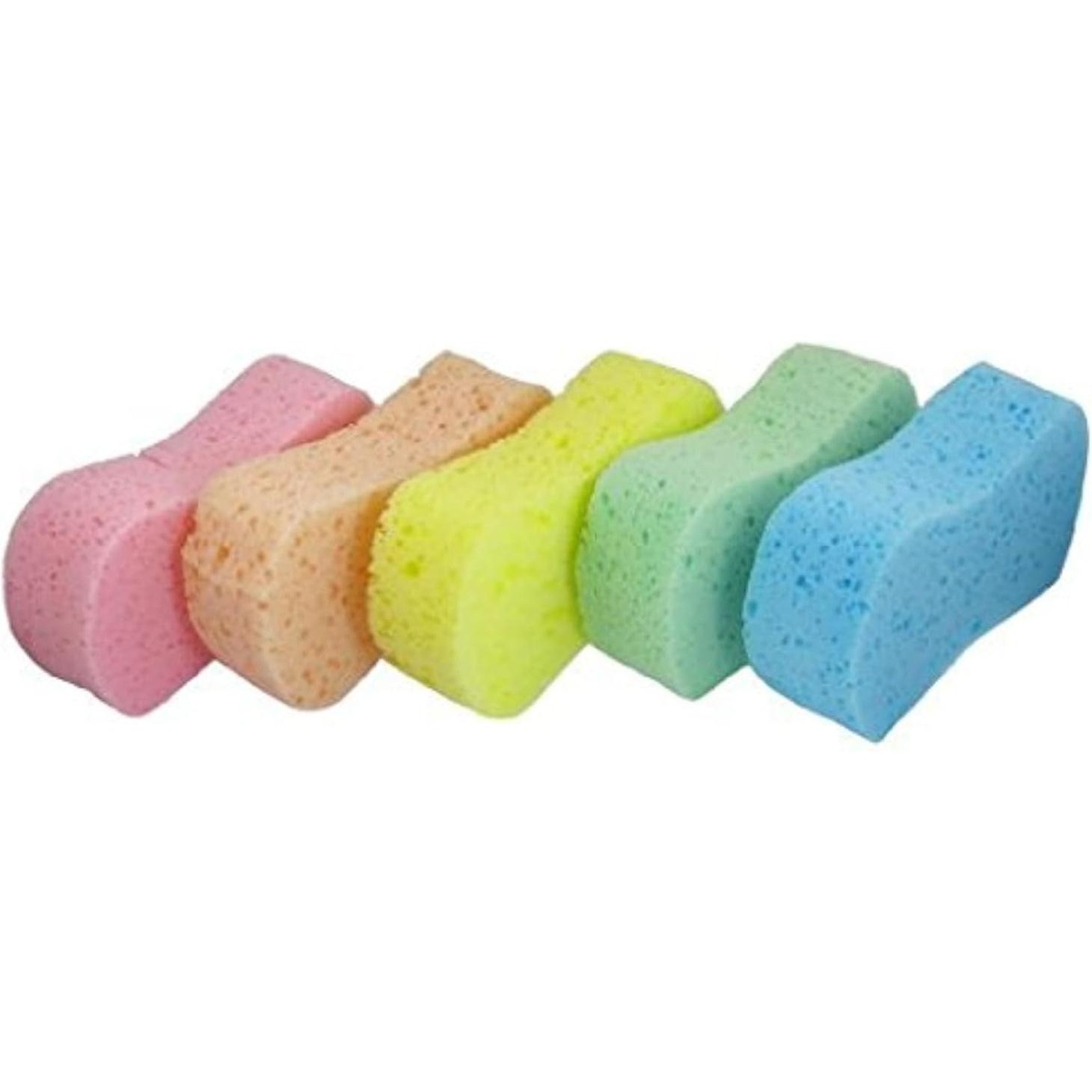 

5 Pcs Assorted Color Car Wash Sponge Set Bone Design Cleaning Polishing Foam Wear-resistant Clean Tools