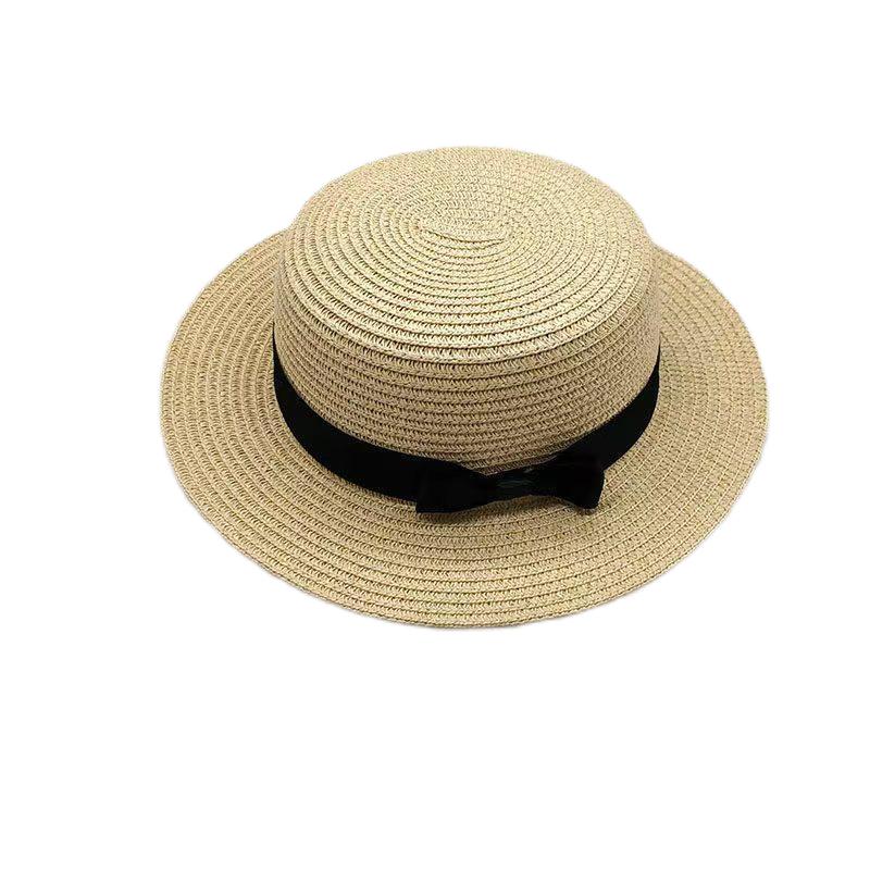 Korean Summer Men's and Women's Top Hats Straw Hats Sunshade Sunscreen Hats Beach Vacation Travel Hat