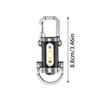 1PC USB Rechargeable Key Chain Flashlights, 600lm 7 Lighting Modes, Waterproof Design, Suitable for Rescue Camping Hiking