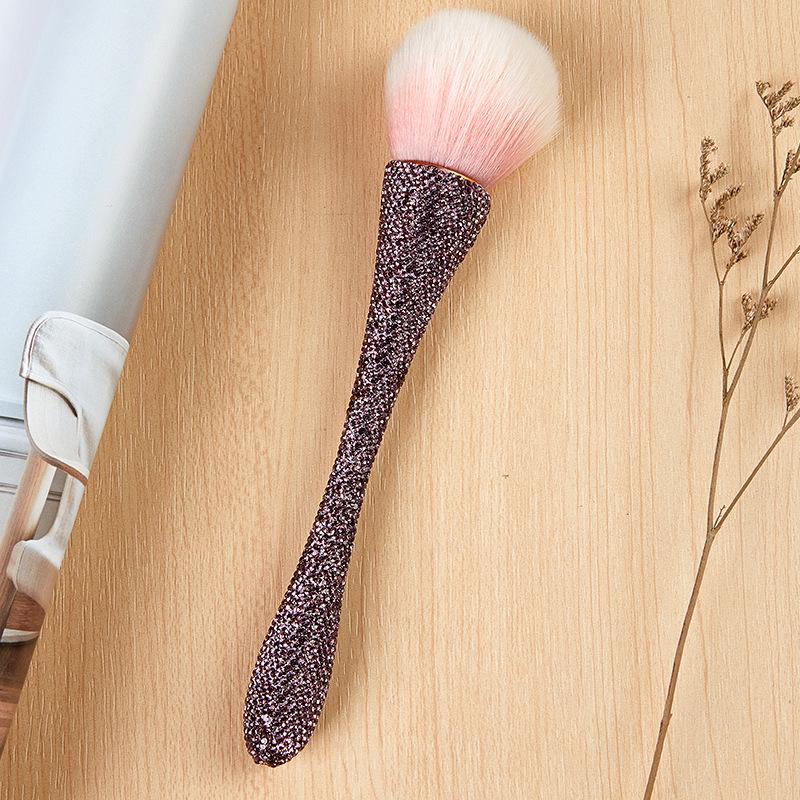 

Rhinestone-Inlaid Waist Blush & Loose Powder Brush for Makeup and Nail Art Rhinestone Inlaid Powder Brush