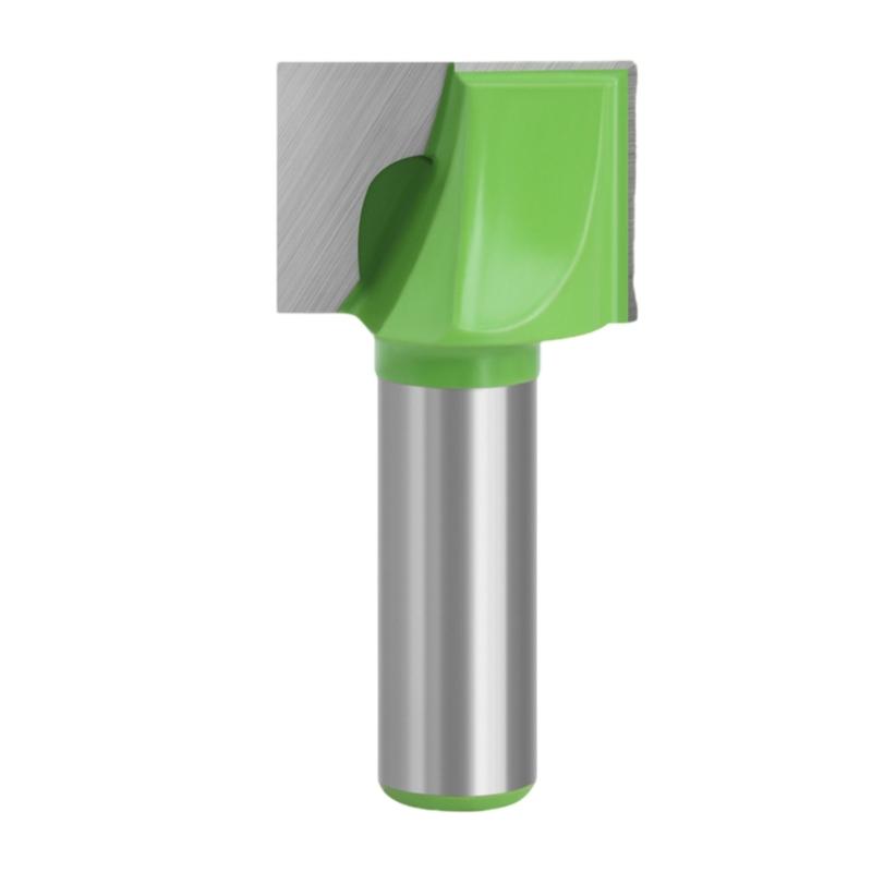 Durability Steel Tipped Bottom Cleaning Routers Bit for Efficient Woodworking Task with 1/2Inch Shank and Green Finishes