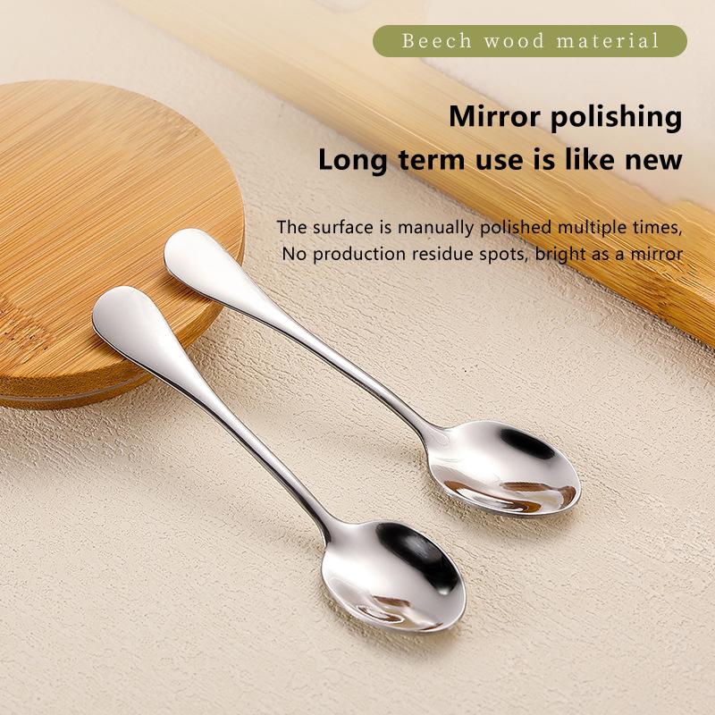 3/5 Pezzi Mini Misurini da Caffè in Acciaio Inossidabile Cucchiaio Caffè Tè Gelato Cucchiaini Cucchiaio da Dessert Coppia Utensili da Cucina