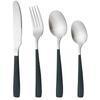 4Pcs Matte Silver Stainless Steel Silverware Cutlery Set Dinnerware Knife Fork Spoon Flatware Kitchen Home Dinner Tableware Set