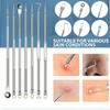 11pcs/Set Professional Blackhead Remover Kit Stainless Steel Face Blemish Acne Extraction Tools Pimple Popping Needle– Professional Pimple Popper Set