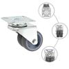 VidaXL Roulettes pivotantes doubles 4 pcs 50 mm