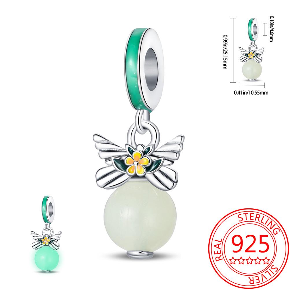 Noctilucent Copper Marine Organism Flowers Firefly Star Moon Build Pendant Bead Fit Bracelet Necklaces Party Gifts