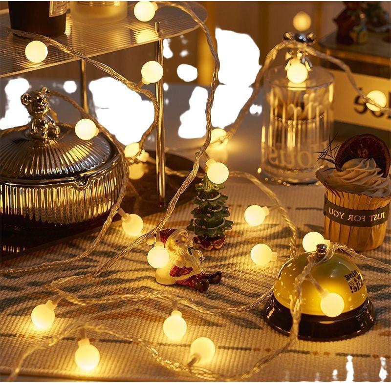 Luzes de Cordão de LED Estrela - Alimentadas por Bateria, Ideais para Decoração de Quarto, Casamentos e Mercados Noturnos