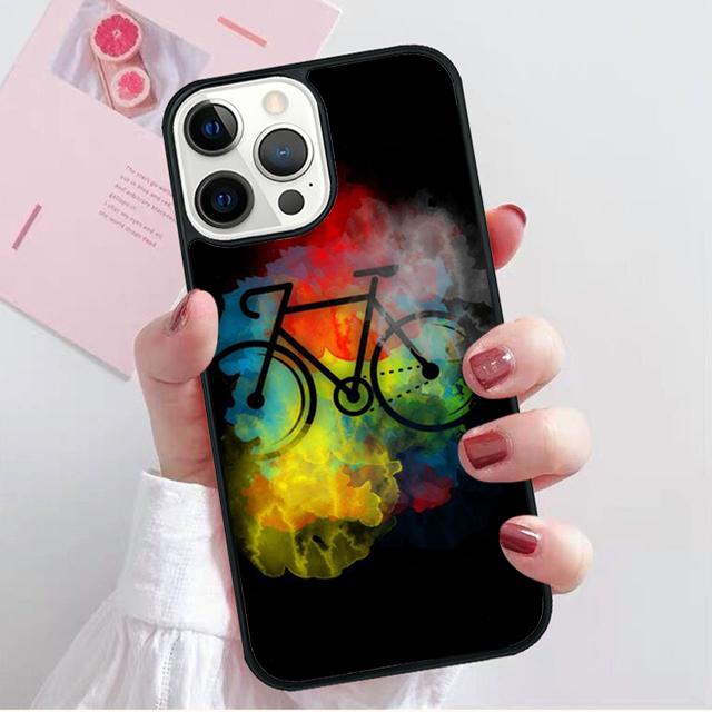 Hipster Bike Bicycle Phone Case Cover For iPhone 17 Air 16e 15 14 13 12 Pro Max 11 Pro Max Plus Coque Shell