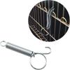 10 Pcs Spring Cage Latch Multifunctional Cage Door Spring Hook Metal Finger Spring Latch Hook for Fixing Pet Cage Door