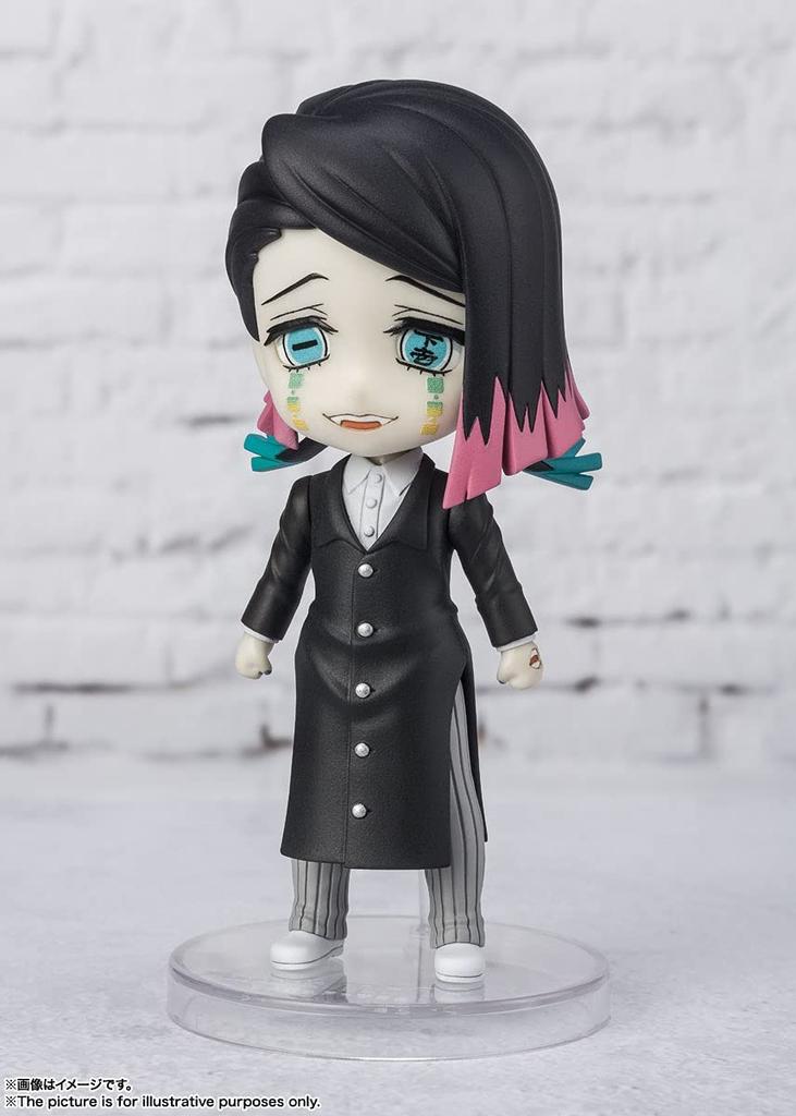TAMASHII NATIONS Figuarts miniaturní pohyblivá figurka démona Kimetsu no Yaiba Enmu, velikost 90 mm, malovaná pohyblivá figurka Slayer, cca. PVC a ABS