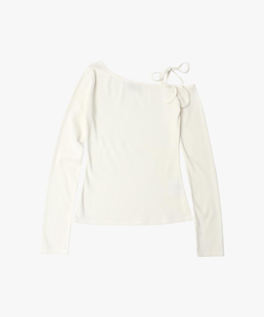 LOSSYROW Shoulder Rope Long Sleeve Pearlwhite