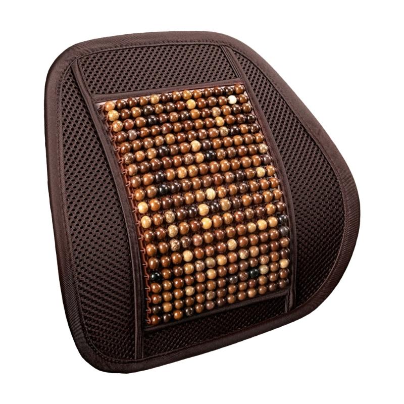 Summer Cooling Pad Jade Bodhi Truck Ventilated Breathable Wood Beads Universal Car Seat Cushion For Relaxing Long Drives