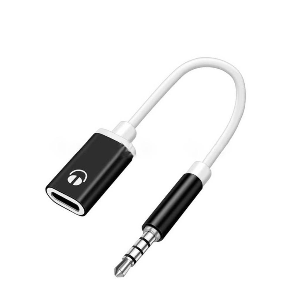 3,5mm samec na USB-C samice adaptérový kabel pro sluchátka, přenosný Aux kabelový konvertor, audio kabelový vodič