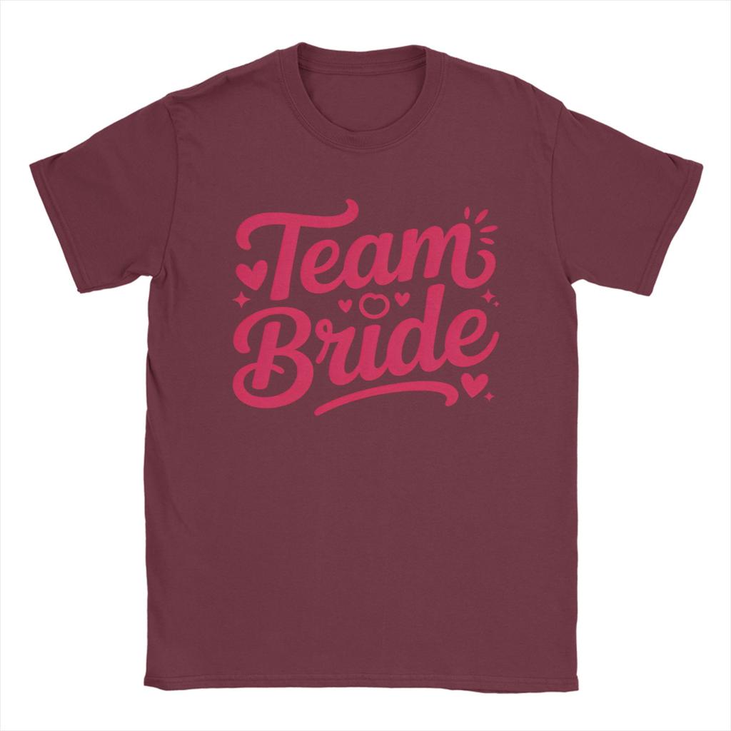 Vintage TShirt Summer Hearts Bride Bachelorette Party Team Wedding Hippie TShirts 100 Cotton Design Short Sleeve Tees
