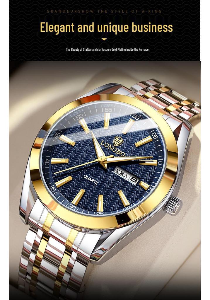 Longbo Men's Casual Quartz Couple's Waterproof Watch