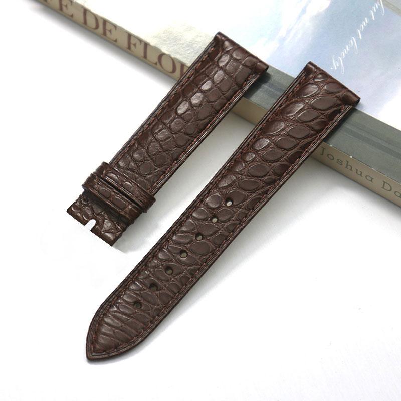 13 14 16mm 18mm 19mm 20mm Thin Soft crocodile leather strap For Longines L4 L2 VC MIDO Cartier Pin buckle brown blue WatchBand