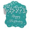 Inkdotpot Real Gold Foil Bracket Shape Paper Hang Tags Happy Birthday Favor Tags Pack Of