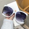 Fashion Modern Large Frame Sunglasses Concave Contrasting Color Colorful Sunglasses Women Ins Street Shot Glasses