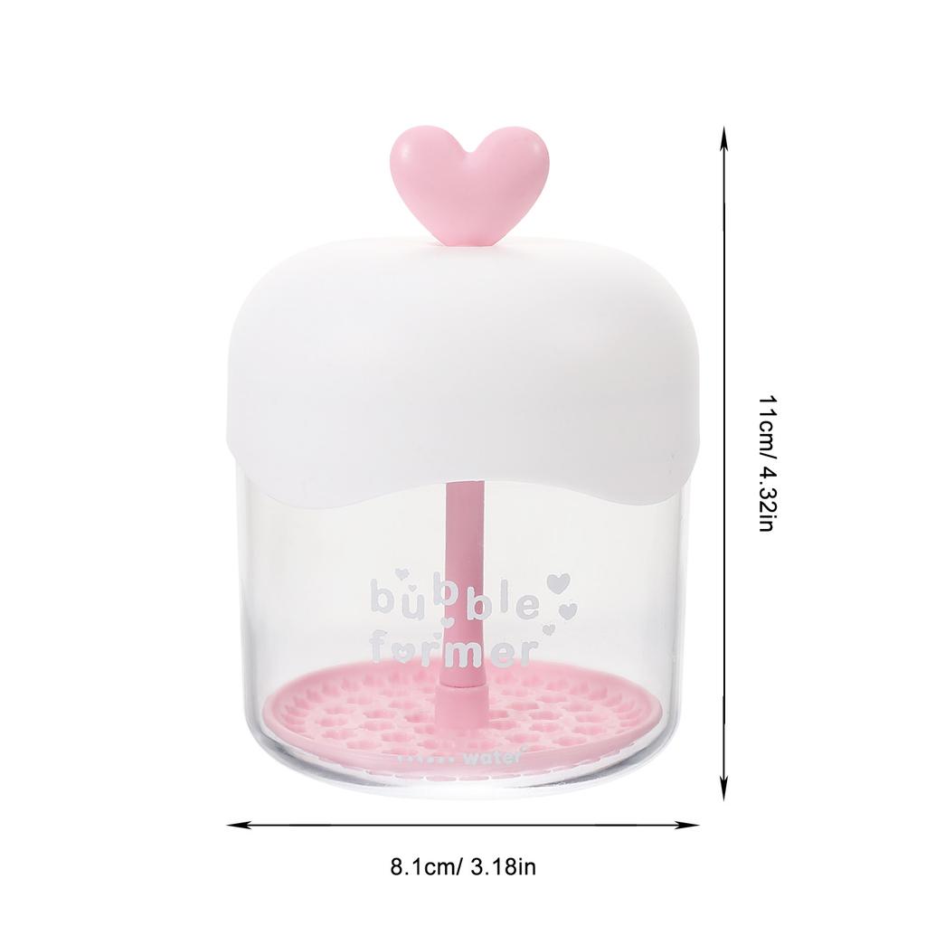 Transparent Foaming Bottle Portable Facial Foam Maker Manual Cleanser Bubble Maker Face Wash Frother Skincare Tool Deep