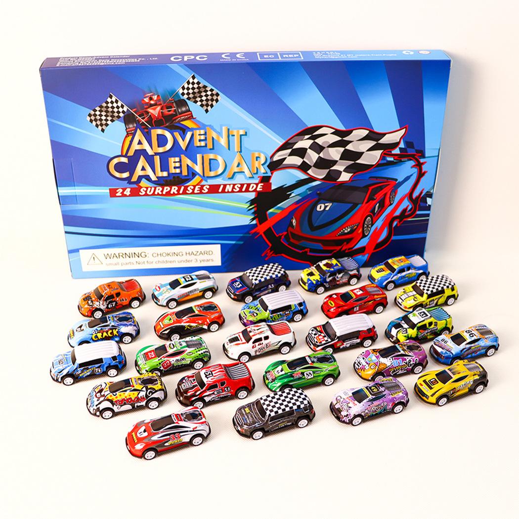 

24 Racing Car Christmas Calendar, 24 Styles of Christmas Countdown Gifts L