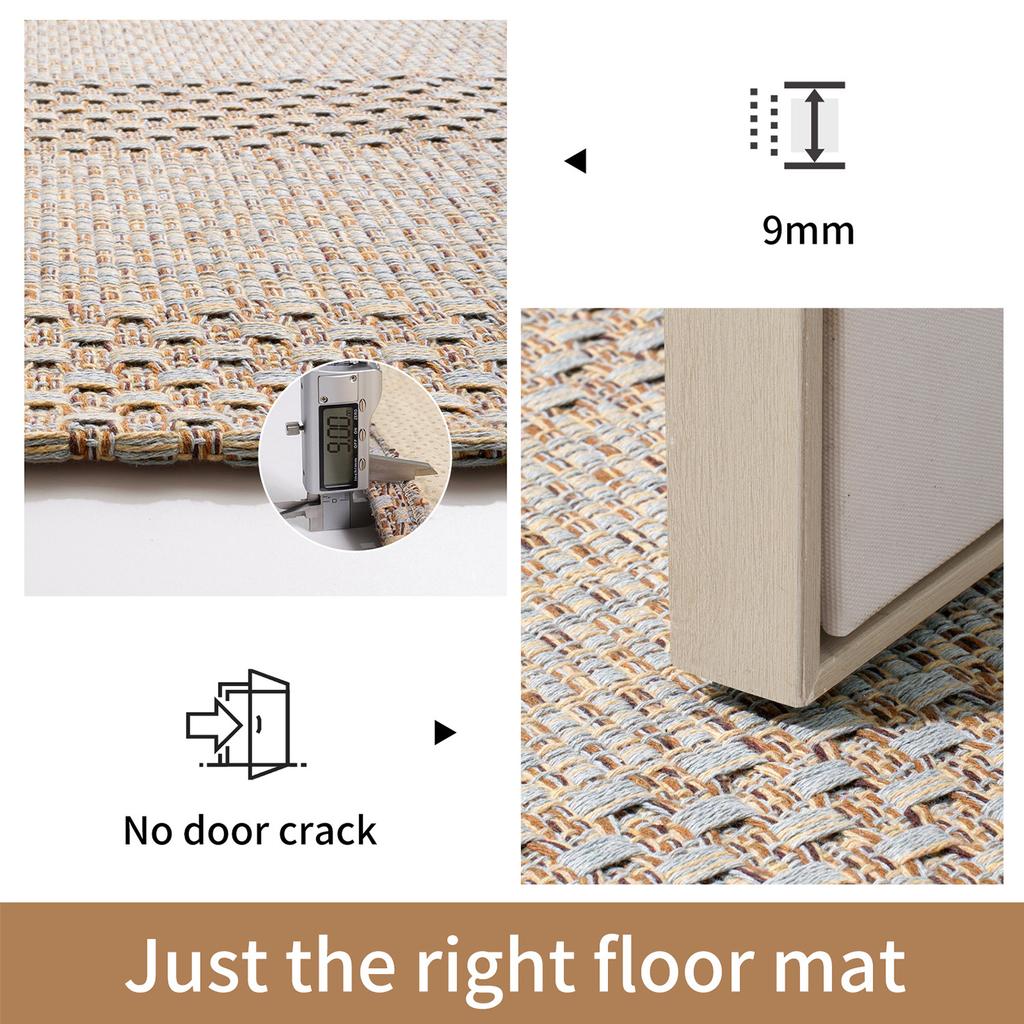 Premium Living Room Carpet Simple Household Bedroom Coffee Table Bedside Blanket Solid Color Simple Woven Blanket